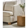 Beliani 2 vietų sofa RATTVIK Boucle kreminės baltos spalvos