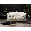 Beliani Dvivietė sofa SKIEN veliūrinė šviesiai smėlio spalvos
