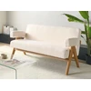 Beliani 2 vietų sofa TAMRE Boucle kreminė / šviesiai ruda
