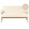 Beliani 2 vietų sofa TAMRE Boucle kreminė / šviesiai ruda