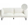 Beliani Dvivietė sofa VORGOD, balta boucle