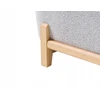 Beliani Trivietė sofa ALNOR šviesiai pilka