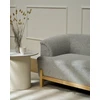 Beliani Trivietė sofa ALNOR šviesiai pilka