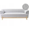 Beliani Trivietė sofa ALNOR šviesiai pilka