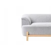 Beliani Trivietė sofa ALNOR šviesiai pilka