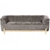 Beliani Trivietė sofa ALNOR, rudas šenilas