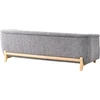 Beliani 3-vietė sofa ALNOR tamsiai pilka