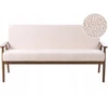 Beliani Trivietė sofa ESRUM Boucle tamsiai ruda/smėlio spalvos