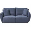Beliani Trivietė sofa KUNES Tamsiai mėlyna