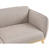 Beliani Trivietė sofa LJUNG, šviesiai ruda