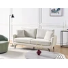 Beliani Trivietė sofa VESALA kreminės spalvos