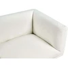 Beliani Trivietė sofa VORGOD Boucle Kreminės spalvos