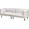 Beliani 3 vietų sofa VORGOD šviesiai smėlio spalvos