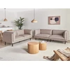 Beliani Trivietė sofa VORGOD šviesiai ruda