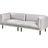 Beliani 3 vietų sofa VORGOD šviesiai pilka