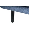 Beliani Trivietė sofa VORGOD tamsiai mėlyna