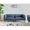 Beliani Trivietė sofa VORGOD tamsiai mėlyna