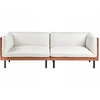 Beliani 3 vietų sofa VORGOD, kreminė