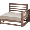 Lauko baldų komplektas Beliani 2 vietų sodo sofa TIMOR Modulinė, sertifikuota akacijos mediena, tamsiai ruda
