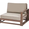 Lauko baldų komplektas Beliani 2 vietų sodo sofa TIMOR Modulinė, sertifikuota akacijos mediena, tamsiai ruda