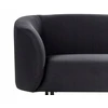 Beliani Dviejų vietų sofa LOEN, juoda