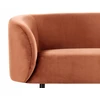 Beliani 2-vietė sofa LOEN, veliūras, oranžinė
