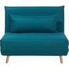Beliani Vienvietė išskleidžiama sofa SETTEN, melsva
