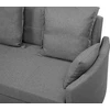Beliani Dvivietė išskleidžiama sofa HOVIN pilka