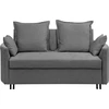 Beliani Dvivietė išskleidžiama sofa HOVIN pilka