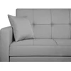 Beliani Išskleidžiama 3-vietė sofa GLOMMA šviesiai pilka