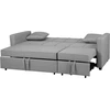 Beliani Išskleidžiama 3-vietė sofa GLOMMA šviesiai pilka