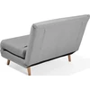 Beliani Vienvietė išskleidžiama sofa SETTEN, šviesiai pilka