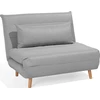Beliani Vienvietė išskleidžiama sofa SETTEN, šviesiai pilka