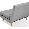 Beliani Vienvietė išskleidžiama sofa SETTEN, šviesiai pilka