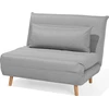Beliani Vienvietė išskleidžiama sofa SETTEN, šviesiai pilka
