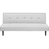 Beliani Trivietė išskleidžiama sofa VISBY šviesiai pilka