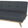Beliani Išskleidžiama 3 vietų sofa FROYA tamsiai pilka