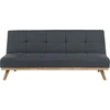 Beliani Išskleidžiama 3 vietų sofa FROYA tamsiai pilka