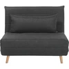 Beliani Vienvietė išskleidžiama sofa SETTEN tamsiai pilka