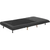 Beliani Vienvietė išskleidžiama sofa SETTEN tamsiai pilka