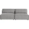 Beliani Dvivietė modulinė sofa HELLNAR, pilka