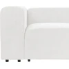 Beliani Modulinė 2 vietų sofa FALSTERBO, balta, velvetas