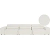 Beliani Modulinė 3 vietų sofa HELLNAR, kreminė balta spalva, Boucle audinys