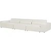 Beliani Modulinė 3 vietų sofa HELLNAR, kreminė balta spalva, Boucle audinys