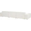 Beliani Modulinė 3 vietų sofa HELLNAR, kreminė balta spalva, Boucle audinys