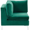 Beliani Trivietė modulinė sofa EVJA, žalias veliūras
