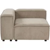 Beliani Trivietė modulinė sofa ARDAL šviesiai ruda velvetinė