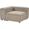 Beliani Trivietė modulinė sofa ARDAL šviesiai ruda velvetinė