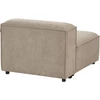 Beliani Trivietė modulinė sofa ARDAL šviesiai ruda velvetinė