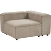 Beliani Trivietė modulinė sofa ARDAL šviesiai ruda velvetinė
